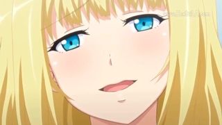 Аниме мультик о ебли грудастой блондинки с боссом